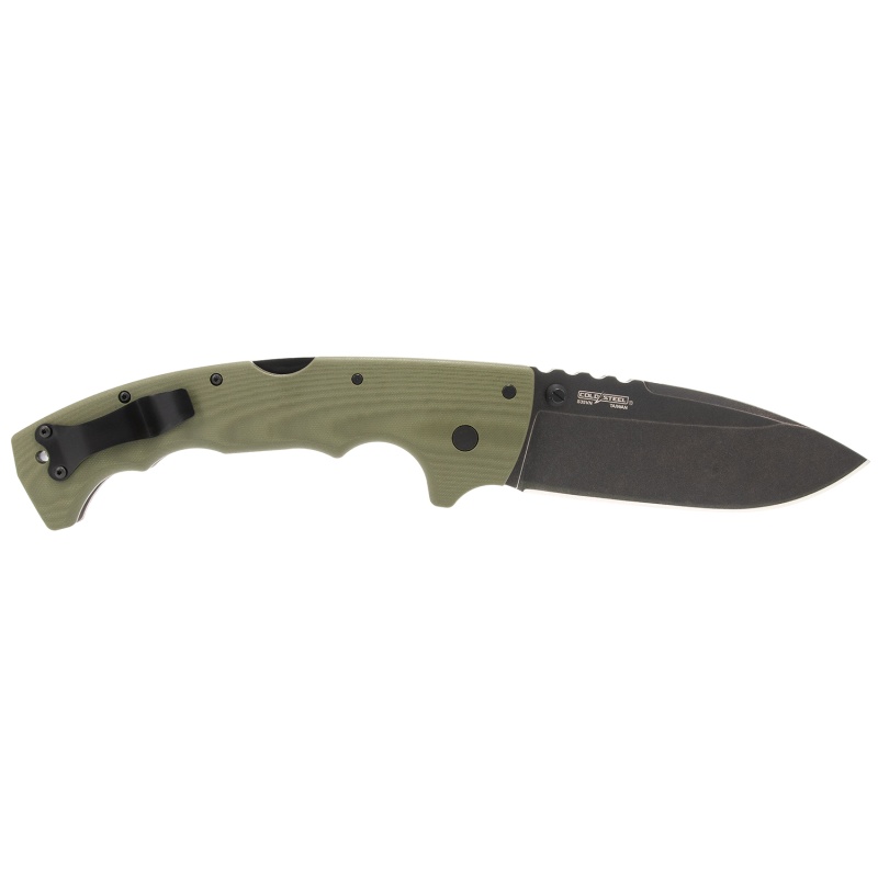 Cold Steel 5-Max 5" Folding Drop Point Plain Black Stonewashed S35VN Blade