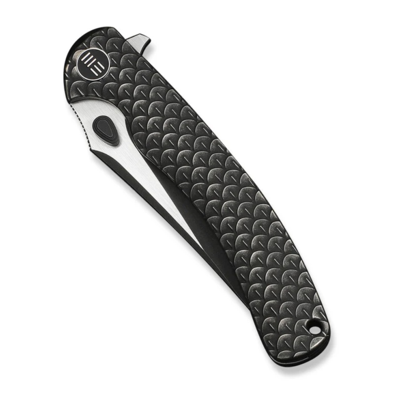 WE KNIFE 3.58" Folding Plain Black Stonewashed M390 Steel Blade, Black Handle (NO RESERVE)