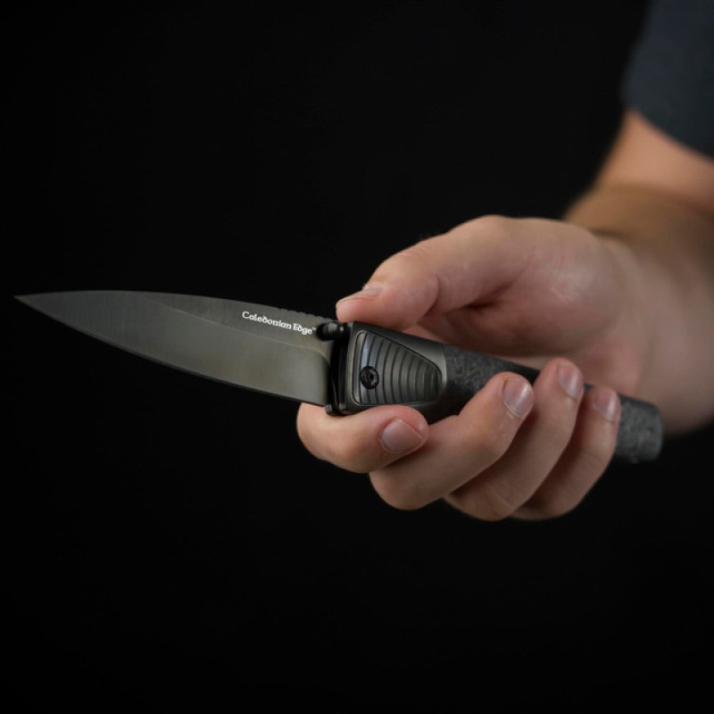 Cold Steel Caledonian 60 4.25" Folding Spear Point Plain Black Matte